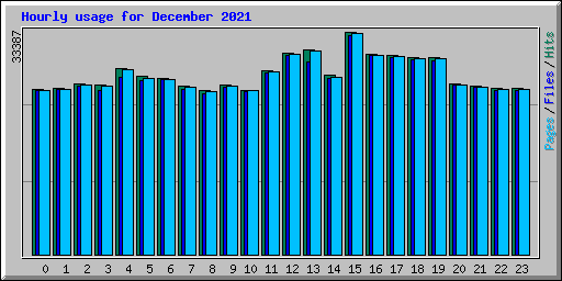 Hourly usage for December 2021