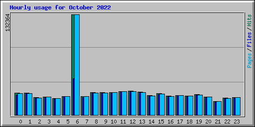 Hourly usage for October 2022