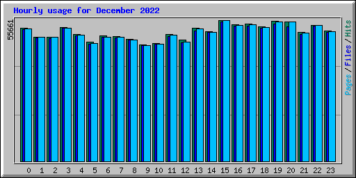 Hourly usage for December 2022
