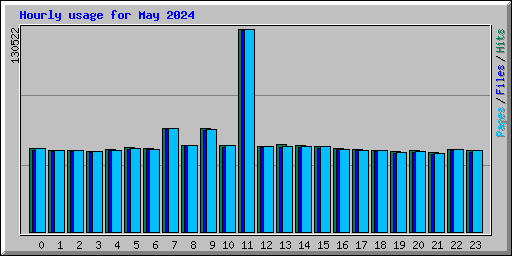 Hourly usage for May 2024